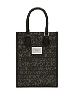 Сумка-тоут с логотипом Dolce & Gabbana, черный 22056034 | черный