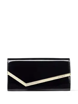 Лакированный клатч Emmie Jimmy Choo, черный 19101703 | черный