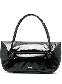 Лакированная сумка-тоут Jil Sander, черный 22367707 | черный