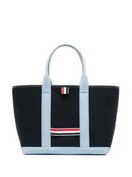 Холщовая сумка-тоут в полоску RWB Thom Browne, синий 18756634 | синий