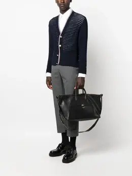 Дорожная сумка среднего размера с полосками RWB Thom Browne, черный 20415677 | черный