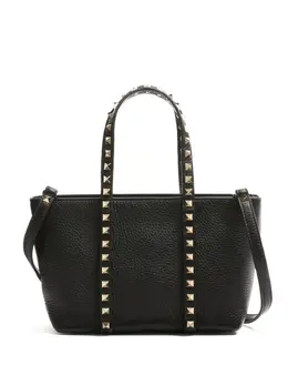 Маленькая сумка-тоут Rockstud Valentino Garavani, черный 25712977 | черный