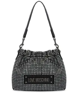Сумка через плечо с логотипом и заклепками Love Moschino, черный 26635129 | черный