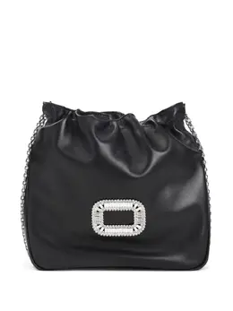 Мини-сумка Pilgrim со сборками Roger Vivier, черный 30765020 | черный