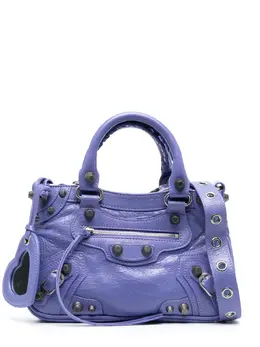 Маленькая сумка-тоут Neo Cagole Balenciaga, фиолетовый 20634061 | фиолетовый