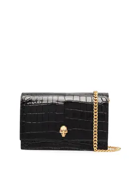 Сумка через плечо с декором Skull Alexander McQueen, черный 16055530 | черный