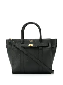 Маленькая сумка-тоут Bayswater на молнии Mulberry, черный 13514588 | черный
