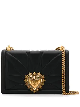 Большая стеганая сумка на плечо Devotion Dolce & Gabbana, черный 13487226 | черный