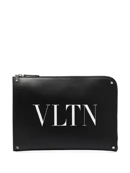 Клатч с логотипом VLTN Valentino Garavani, черный 14707570 | черный