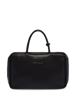 Сумка-тоут с тисненым логотипом Miu Miu, черный 19273467 | черный