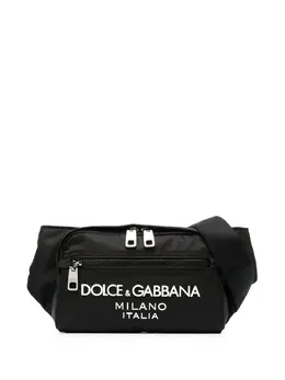Поясная сумка с тисненым логотипом Dolce & Gabbana, черный 19371035 | черный