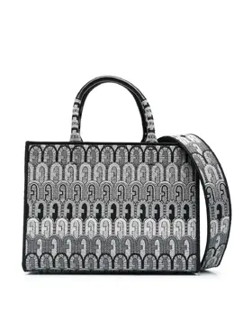 Жаккардовая сумка-тоут Furla, черный 19722647 | черный