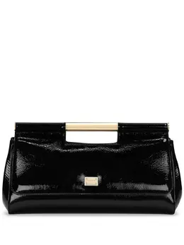 Лакированный клатч Dolce & Gabbana, черный 22371695 | черный