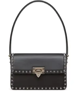 Маленькая сумка на плечо Rockstud Valentino Garavani, черный 19949622 | черный