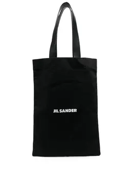 Сумка-тоут с логотипом Jil Sander, черный 18415449 | черный