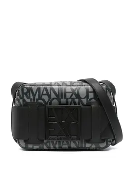 Каркасная сумка с логотипом Armani Exchange, черный 22069597 | черный