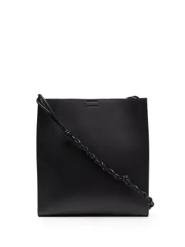 Сумка на плечо с плетеным ремнем Jil Sander, черный 18581509 | черный