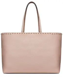 Сумка-тоут с декором Rockstud Valentino Garavani, розовый 15721738 | розовый