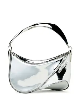 Маленькая сумка-тоут Spiral Curve 01 Mugler, серебяный 20066557 | серебристый