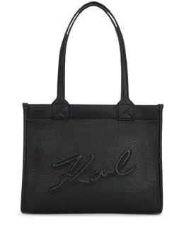 Сумка-тоут K/Skuare из зернистой кожи Karl Lagerfeld, черный 26165555 | черный