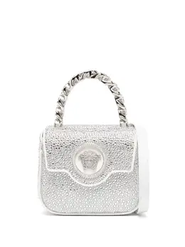 Мини-сумка La Medusa с кристаллами Versace, серебяный 19368577 | серебристый