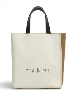 Сумка-тоут Museo с логотипом Marni, нейтральный 22405569 | нейтральные цвета