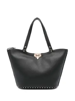 Сумка-тоут с декором Rockstud Valentino Garavani, черный 22669224 | черный