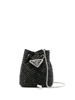 Мини-сумка со стразами Prada, черный 22677408 | черный