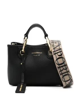 Сумка через плечо с тисненым логотипом Emporio Armani, черный 23968648 | черный