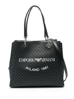 Сумка-тоут с логотипом Emporio Armani, черный 22809884 | черный
