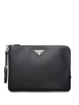 Клатч с логотипом Prada, черный 22861274 | черный