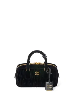 Стеганая сумка-тоут Arcadie Miu Miu, черный 21933852 | черный