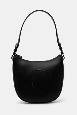 Кожаная сумка Karl Lagerfeld, черный a1w30026 | czarny