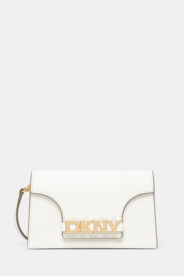 Кожаная сумка DKNY, бежевый r435og58 | beżowy