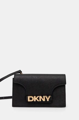 Кожаная сумка DKNY, черный r435og58 | czarny