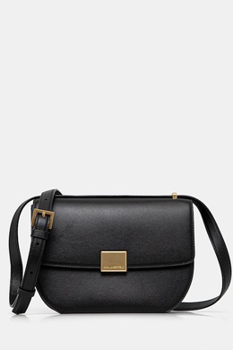 Кожаная сумка Karl Lagerfeld, черный a1w30444 | czarny