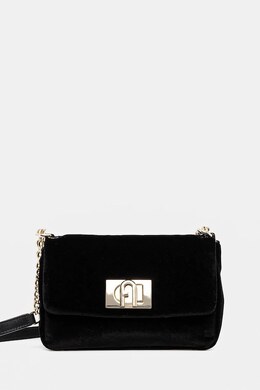 Вельюровая сумка Furla, черный bafkaco.bx3356.o6000 | czarny