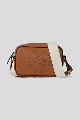 Кожаная сумка Karl Lagerfeld, коричневый a3w30310 | brązowy