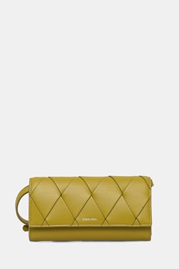 Кожаный клатч Calvin Klein, зеленый k60k612970 | zielony
