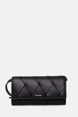 Кожаный клатч Calvin Klein, черный k60k612970 | czarny
