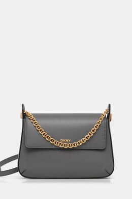 Кожаная сумка DKNY, серый r44eki55 | szary