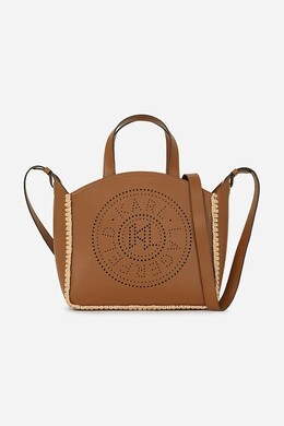 Кожаная сумка Karl Lagerfeld, коричневый a2w30014 | brązowy