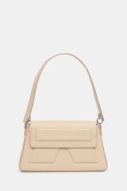 Кожаная сумка Karl Lagerfeld, бежевый a1w30154 | beżowy