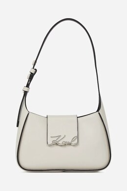 Кожаная сумка Karl Lagerfeld, белый a1w30149 | biały