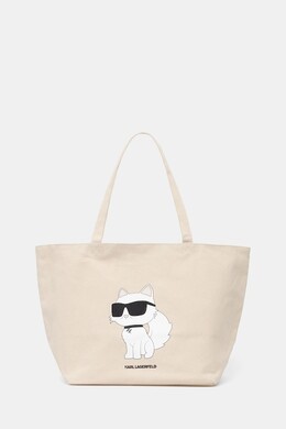 Хлопковая сумка Karl Lagerfeld, бежевый a1w50022 | beżowy