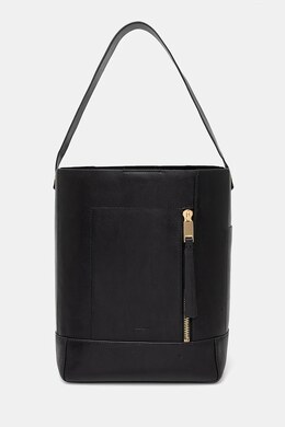 Кожаная сумка ALBA HOBO Allsaints, черный w110xc | czarny