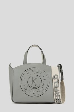 Кожаная сумка Karl Lagerfeld, серый a1w30058 | szary