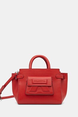 Кожаная сумка Karl Lagerfeld, красный a1w30443 | czerwony