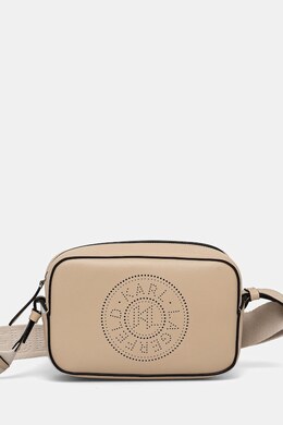 Кожаная сумка Karl Lagerfeld, бежевый a1w30024 | beżowy