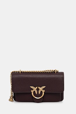 Кожаная сумка Pinko, бордовый 104528.a29q | bordowy